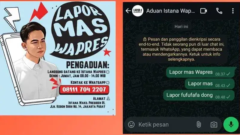 Lapor Mas Wapres! Gimik Pencitraan Usang Berakhir Menjadi Bumerang