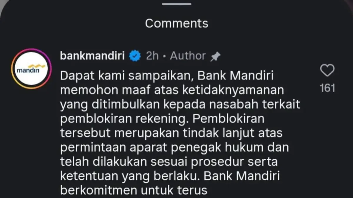Sumber: https://www.instagram.com/bankmandiri/?hl=en Bank Mandiri