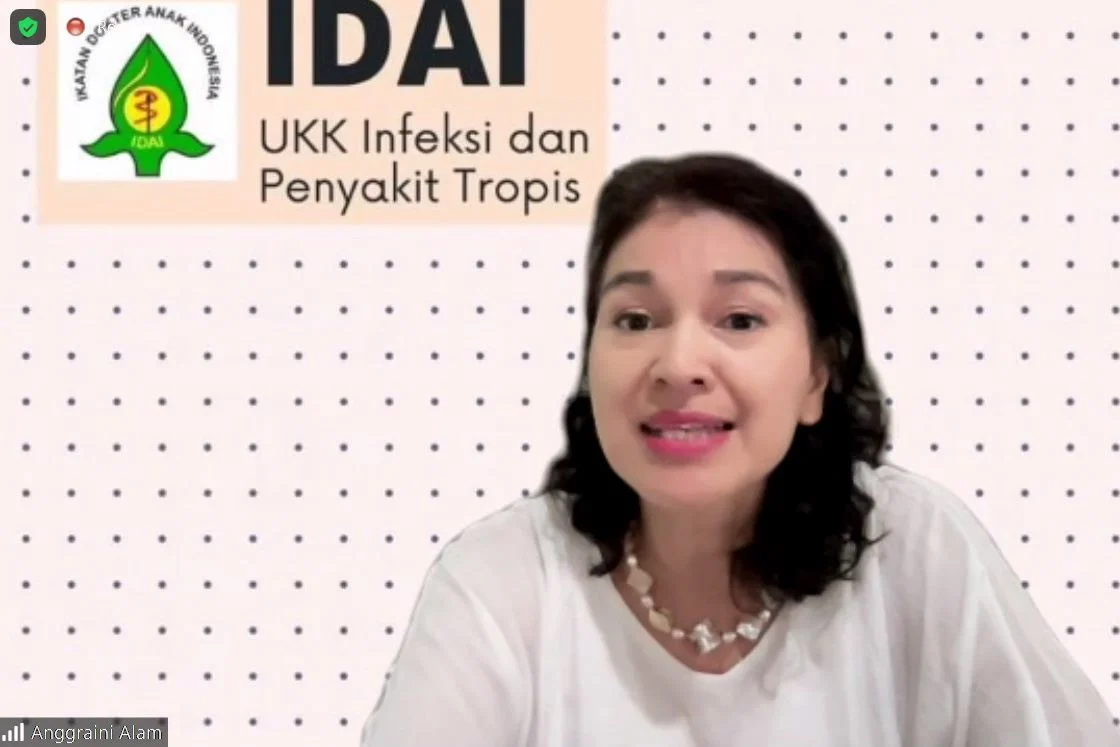 Anggota UKK Infeksi Penyakit Tropik Ikatan Dokter Anak Indonesia (IDAI), Prof Dr dr Anggraini Alam, SpA, Subsp IPT(K) Anggraini Alam