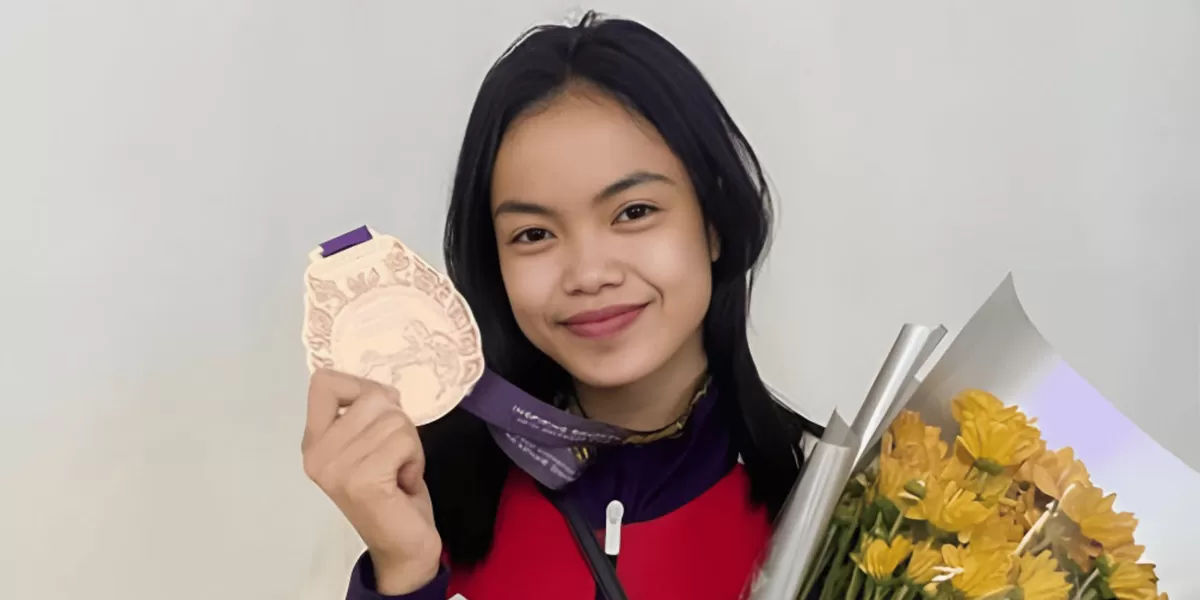 Atlet kickboxing dan MMA asal Ngawi, Jawa Timur, Viona Amalia Adinda Putri. (Foto: Dok. Pribadi) Viona Amalia Adinda Putri