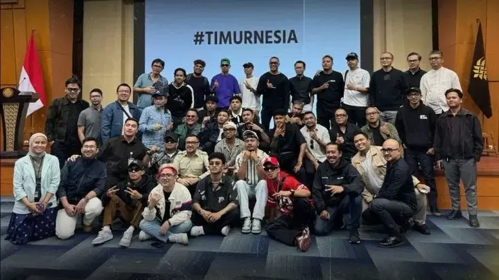Sejumlah musisi dari kawasan Indonesia Timur berkumpul di Jakarta, Selasa (27/1/2026) membahas industri musik Indonesia Timur ke depannya. (Foto: indomusikgram.id) musisi timurnesia