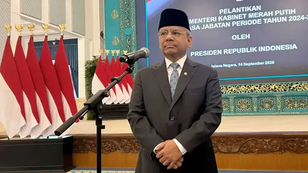 Suahasil Nazara usai dilantik sebagai Menteri Keuangan Suahasil Nazara