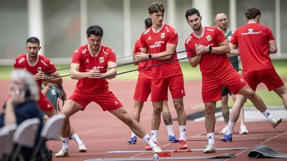 Timnas Indonesia bersiap menjalani laga FIFA Series pada pekan ini. (Foto: ANTARA FOTO/BAYU PRATAMA S) Timnas Latihan
