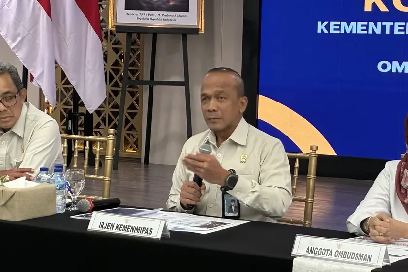 Inspektur Jenderal Kementerian Imipas, Rudi Setiawan (Foto: KOMPAS.com/HARYANTI PUSPA SARI ) Rudi Setiawan - Itjen Imipas