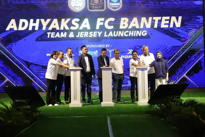 Launching Adhyaksa FC Banten di Hotel Aston Serang, Banten, Selasa (9/9/2025). (Foto: Adhyaksa) Adhyaksa FC