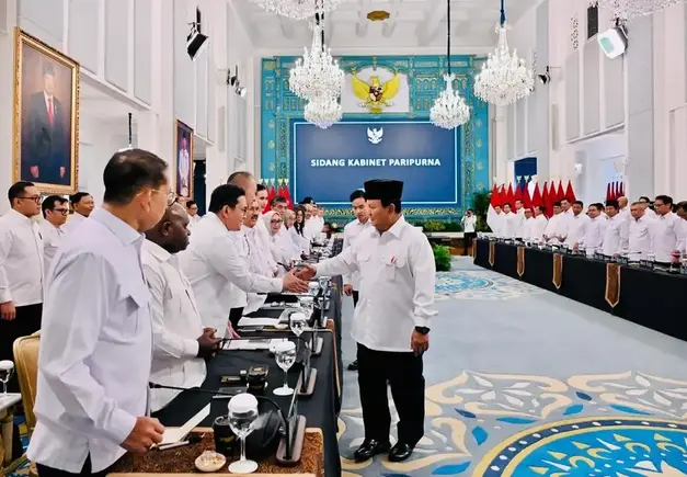 Prabowo - rapat kabinet