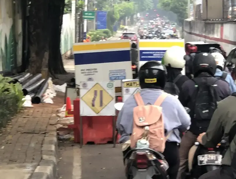 Galian di jl TB Simatupang 